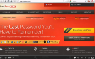 Productivity Strategy 1 – Using LastPass To Remember Your Passwords